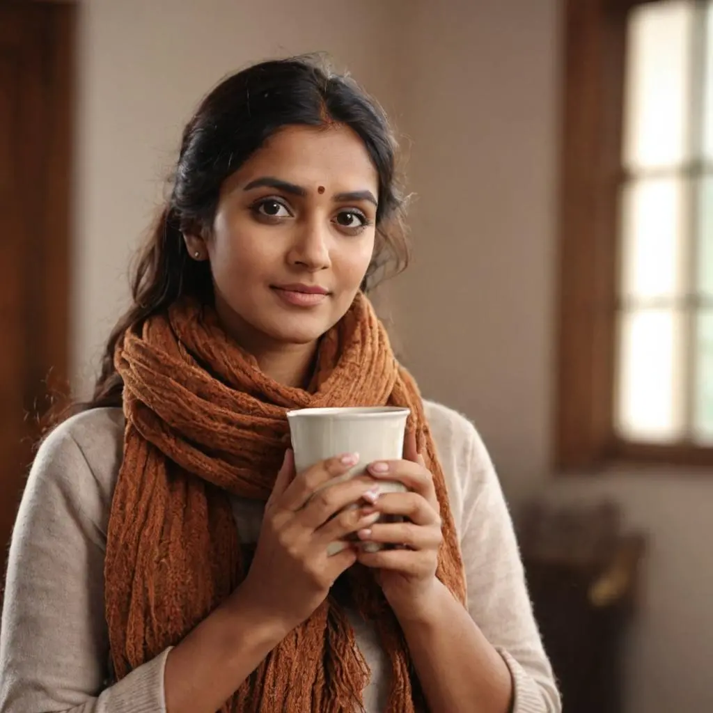Customer with chai