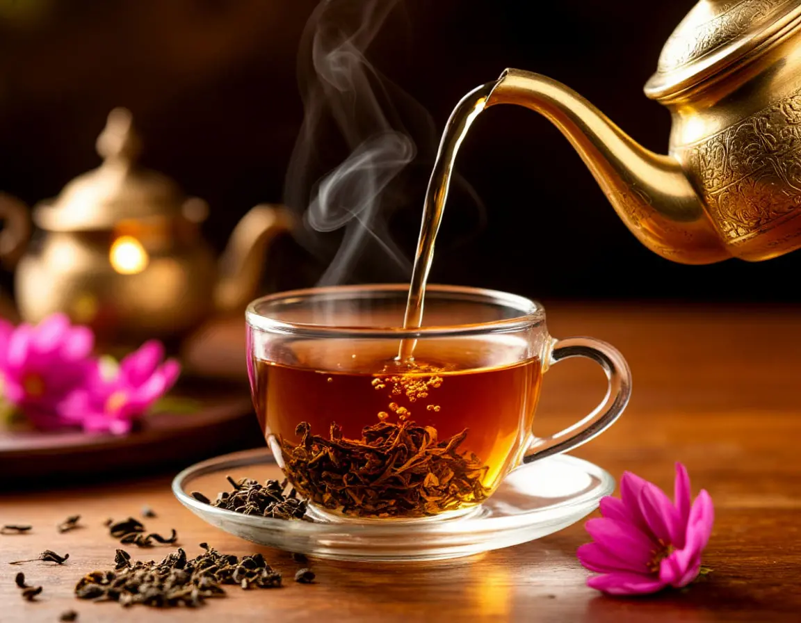 Darjeeling tea pour