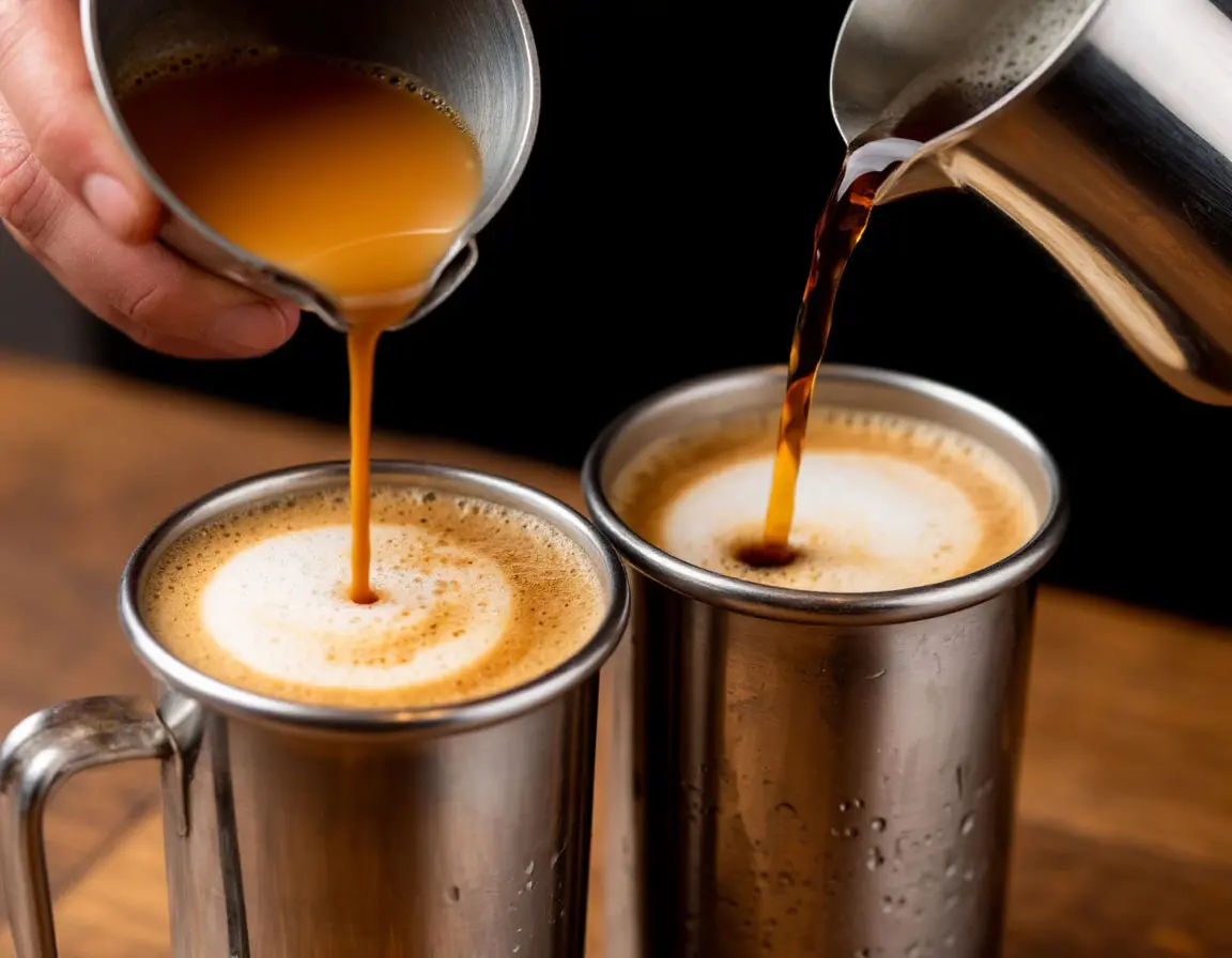 Decoction coffee brewing
