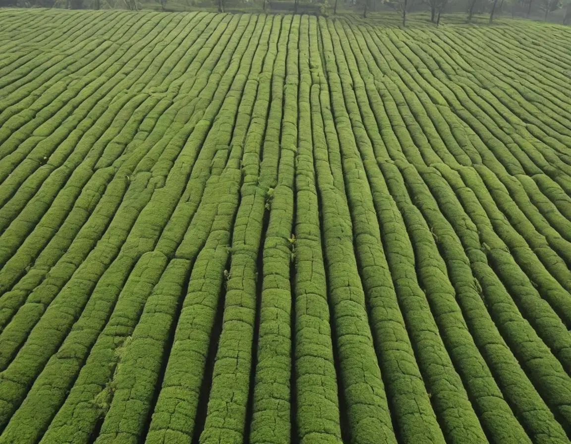 Aerial view of plantation