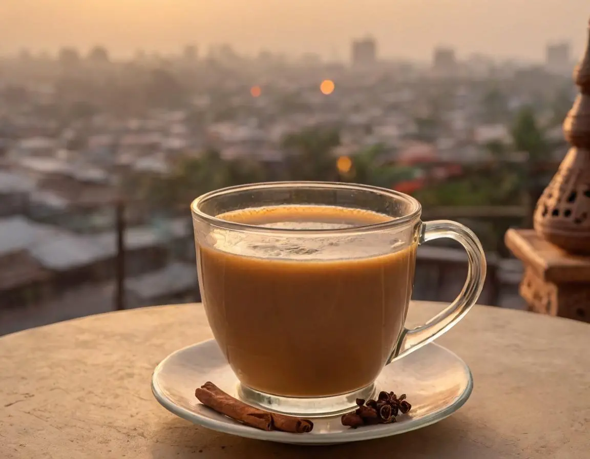Masala chai on terrace