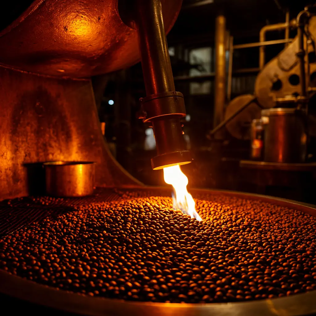 Roasting beans